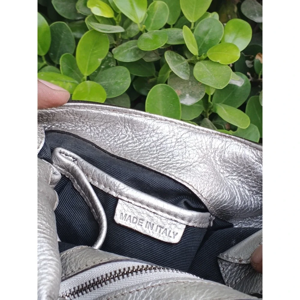 Burberry Metallic Silver Woven Lattice Leather Hobo Bag Nova Check ITEFFEP114SCA